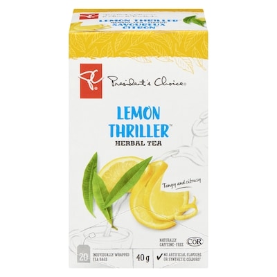 President's Choice Lemon Thriller Herbal Tea 20 ea