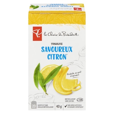 le Choix du Président Tisane Savoureux Citron 20 ea