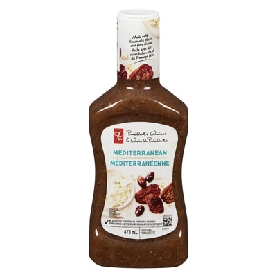 le Choix du Président Vinaigrette méditarréenne 475 ml, 1,03 $/100ml