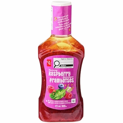 President's Choice Ravishing Raspberry Dressing 475 ml, $0.80/100ml