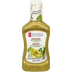le Choix du Prsident Vinaigrette  l'avocat avec oignons verts et  coriandre - 475 ml | Provigo