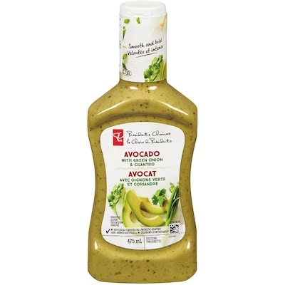 le Choix du Président Vinaigrette à l'avocat avec oignons verts et coriandre 475 ml, 1,03 $/100ml