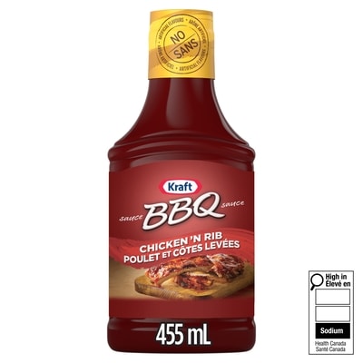 Kraft Sauce BBQ Poulet Et Côtes Levées 455 ml, 1,10 $/100ml