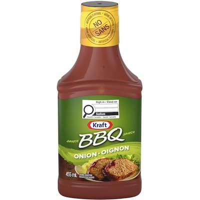 Kraft Sauce BBQ Oignon 455 ml, 1,10 $/100ml