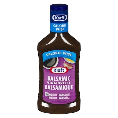 Kraft Balsamic Vinaigrette Salad Dressing, Calorie Wise 475 ml, $0.95/100ml