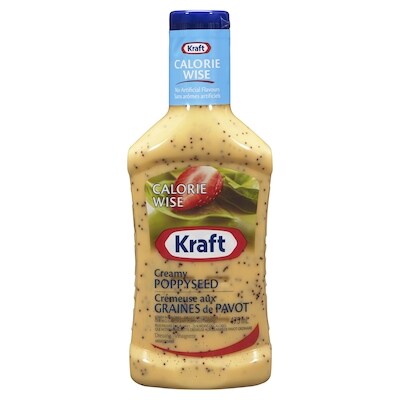 Kraft Poppy Seed Calorie Wise Salad Dressing 475 ml, $0.95/100ml