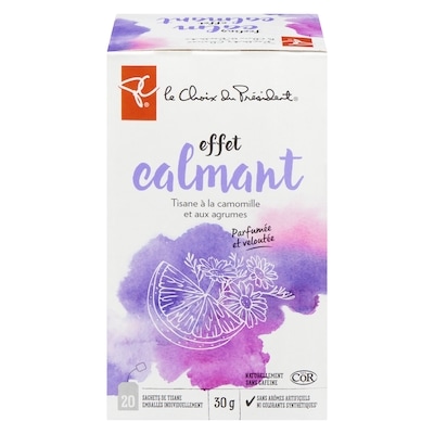 le Choix du Président Tisane Effet Calmant À La Camomille Et Aux Agrumes 20 ea, 0,25 $/1ch