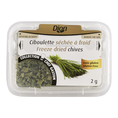 Dion Herbes & épices Dion, ciboulette séchée 2 g, 274,50 $/100g