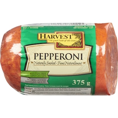 Harvest Pepperoni 375 g, $2.40/100g