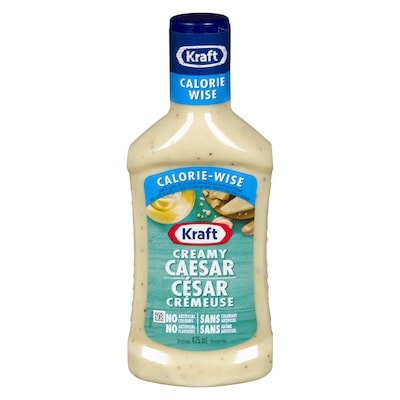Kraft Creamy Caesar Salad Dressing, Calorie Wise 475 ml, $0.95/100ml