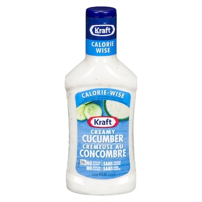 Kraft Creamy Cucumber Salad Dressing, Calorie Wise 475 ml, $0.95/100ml