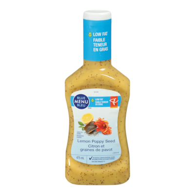 PC Blue Menu Blue Menu Lemon Poppy Seed Dressing 475 ml, $1.00/100ml