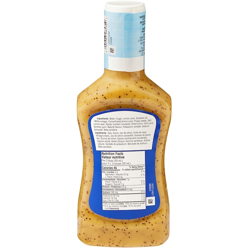 Blue Menu Lemon Poppy Seed Dressing