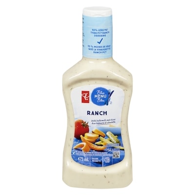 PC Blue Menu Ranch Dressing 475 ml, $1.00/100ml