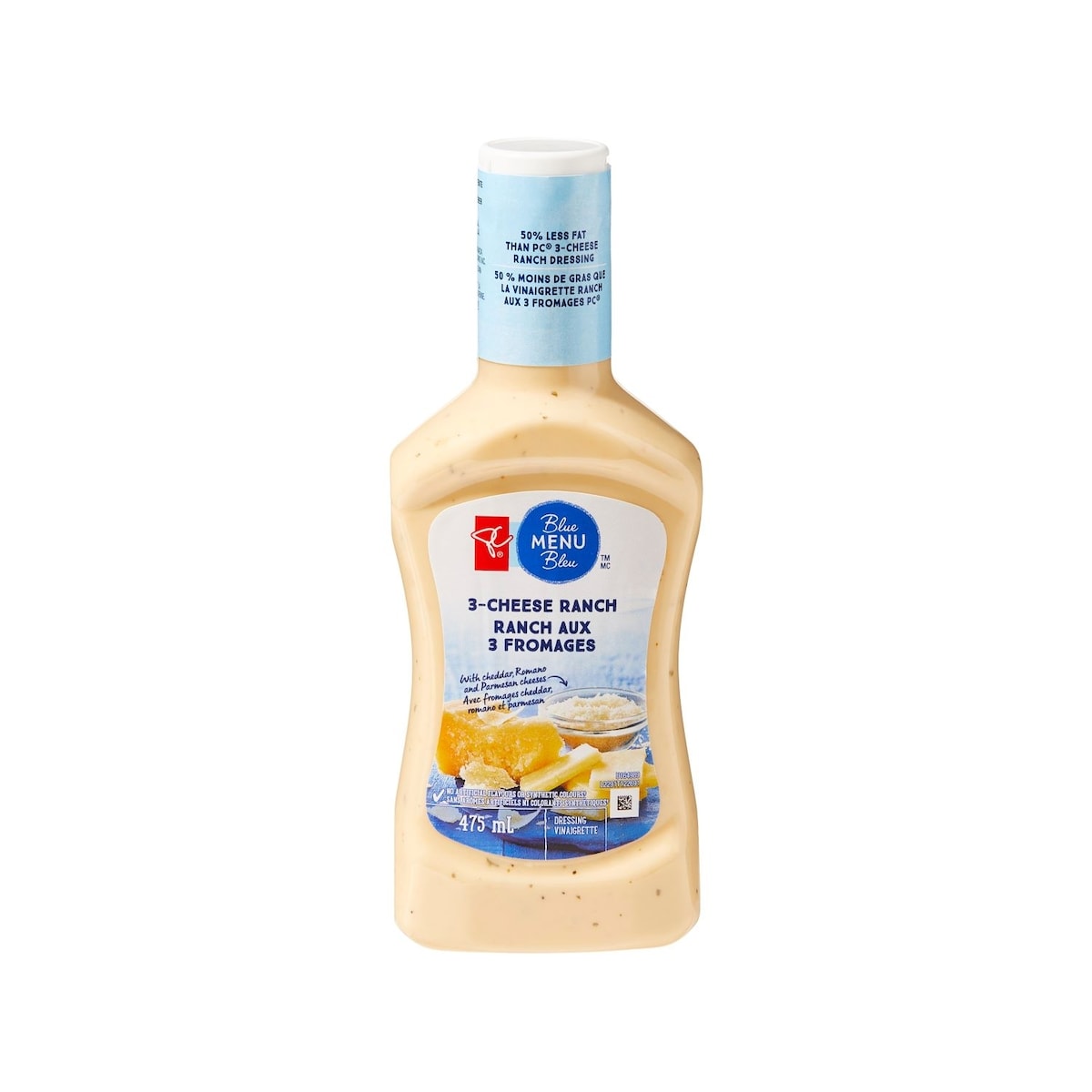 PC Menu Bleu Vinaigrette ranch aux 3 fromages 475 ml, 0,89 $/100ml