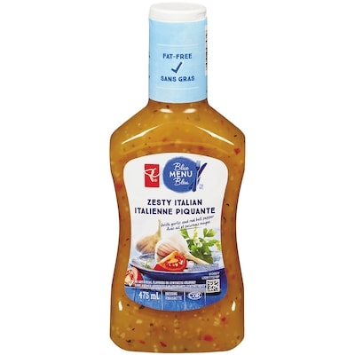 PC Blue Menu Zesty Italian Dressing 475 ml, $1.00/100ml