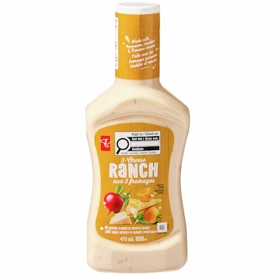 le Choix du Président Vinaigrette Ranch aux 3 fromages 475 ml, 0,95 $/100ml