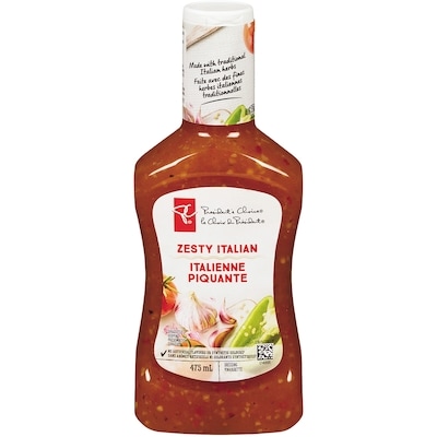 le Choix du Président Vinaigrette italienne piquante 475 ml, 1,00 $/100ml
