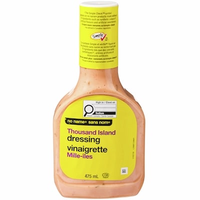 No Name Thousand Island Dressing 475 ml, $0.84/100ml