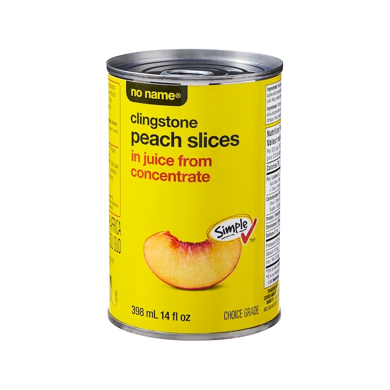 Clingstone Peach Slices in Juice from Concentrate