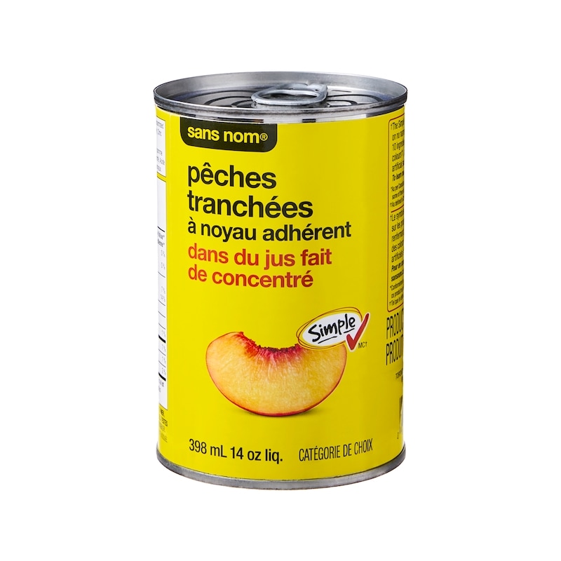 Clingstone Peach Slices in Juice from Concentrate