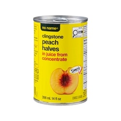 Clingstone Peach Halves in Juice from Concentrate