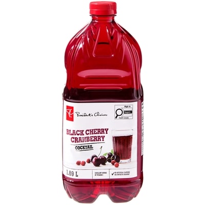 President's Choice Cocktail, Cranberry Black Cherry 1.89 l, $0.22/100ml