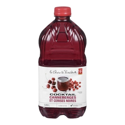 le Choix du Président Cocktail Canneberges Cerises Noires 1.89 l, 0,19 $/100ml