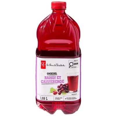 le Choix du Président Cocktail De Canneberge Et Raisin 1.89 l, 0,23 $/100ml
