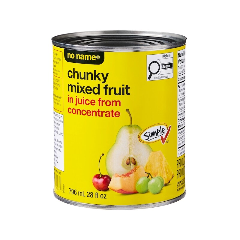 FRUiTS　no30 No Name Chunky Mixed Fruit in Juice from Concentrate - 796 ml