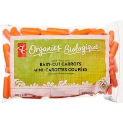 PC Biologique Mini-carottes coupées, sac de 2 lb 907 g, 0,72 $/100g