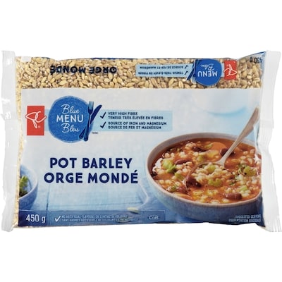 PC Blue Menu Pot Barley 450 g, $0.78/100g