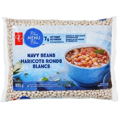 PC Blue Menu Navy Beans 900 g, $0.44/100g
