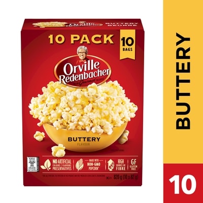 Orville Redenbacher’s Maïs soufflé, saveur beurre 10x82.0 g, 1,40 $/100g