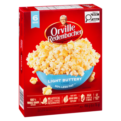 Orville Popcorn, Buttery Light - 6x76.0 g | Fortinos