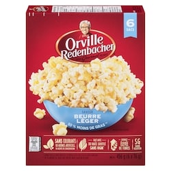 Orville Redenbacher’s Maïs soufflé saveur de beurre léger 6x76.0 g, 1,21 $/100g