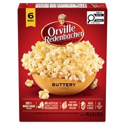 Orville Popcorn, Buttery Flavour 6x82.0 g, $0.81/100g
