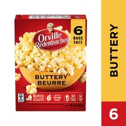Orville Redenbacher’s Maïs soufflé, saveur beurre 6x82.0 g, 0,86 $/100g