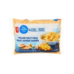 PC Blue Menu Yellow Split Peas 900 g, $0.48/100g
