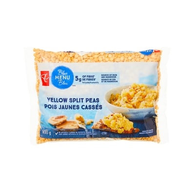 PC Menu Bleu Pois jaunes cassés  900 g, 0,48 $/100g