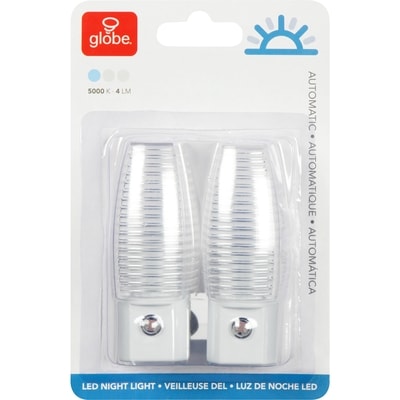 Globe Electric Veilleuses DEL automatiques 2 ea, 2,50 $/1ch