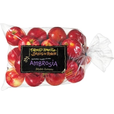 Délices du Marché Pomme Ambrosia, sac de 5 lb 2.27 kg, 0,35 $/100g