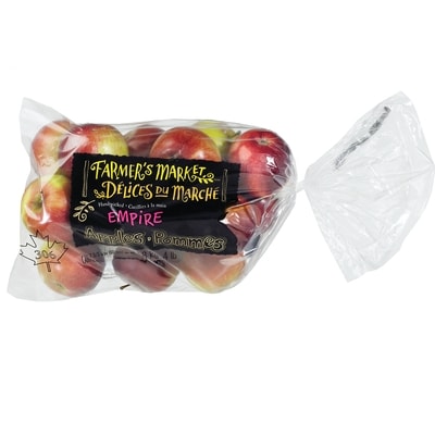 Farmer's Market Empire Apples, 4 lb Bag 1.814 kg, $0.39/100g