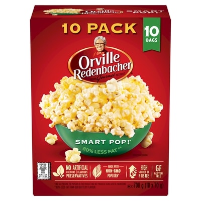 Orville Popcorn, Smart Pop 10x70.0 g, $1.21/100g