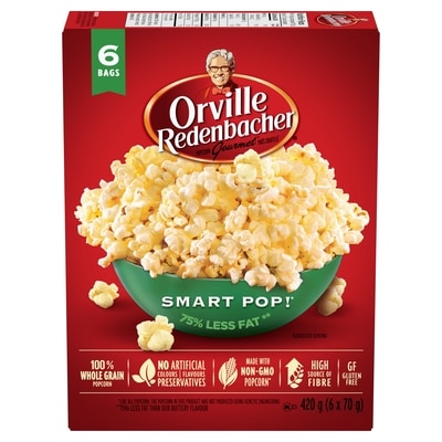 Orville Popcorn Bowl, Smart Pop! 6x70.0 g, $0.71/100g