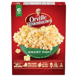 Orville Redenbacher’s Maïs soufflé, smart pop! 6x70.0 g, 1,43 $/100g
