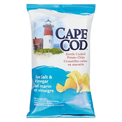 Cape Cod Chips, Sea Salt & Vinegar 220 g, $2.04/100g