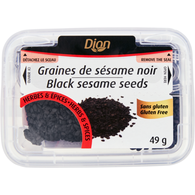 Dion Graines de sésame noires 49 g, 7,73 $/100g