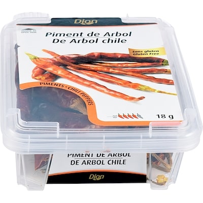 Dion Piments piment de arbol 18 g, 30,56 $/100g