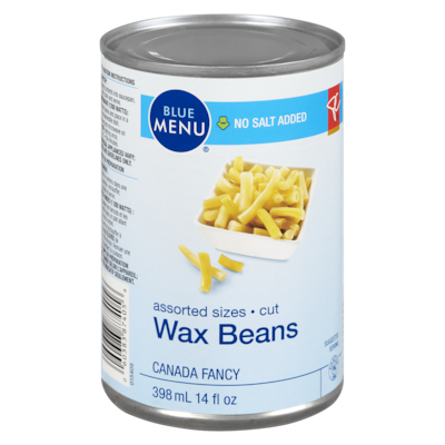 PC Blue Menu Cut Wax Beans 398 ml, $0.45/100ml